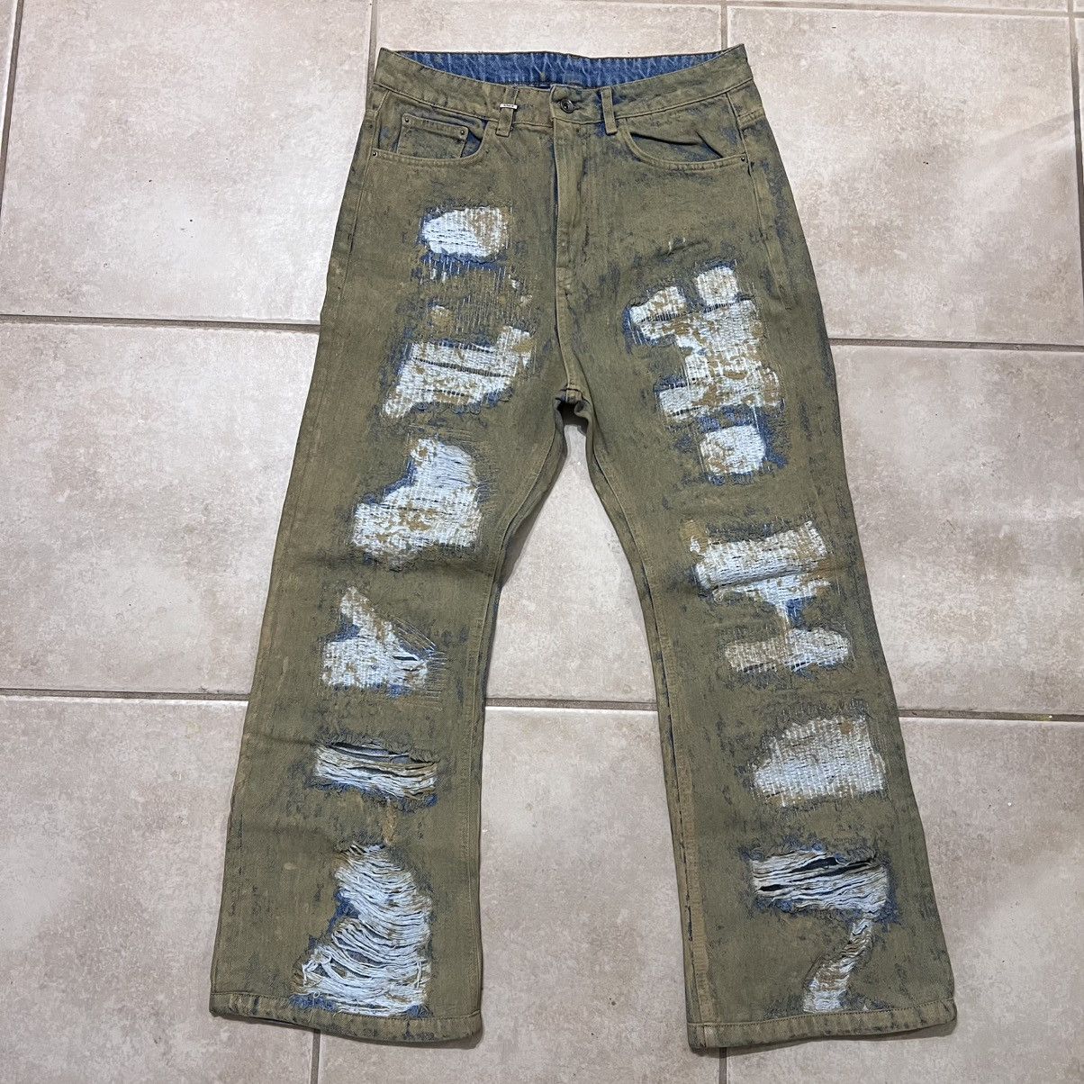 Other Size 32 - Flaneur Repaired Metropole Bootcut Flared Jeans FH Size US 32 / EU 48 - 1 Thumbnail