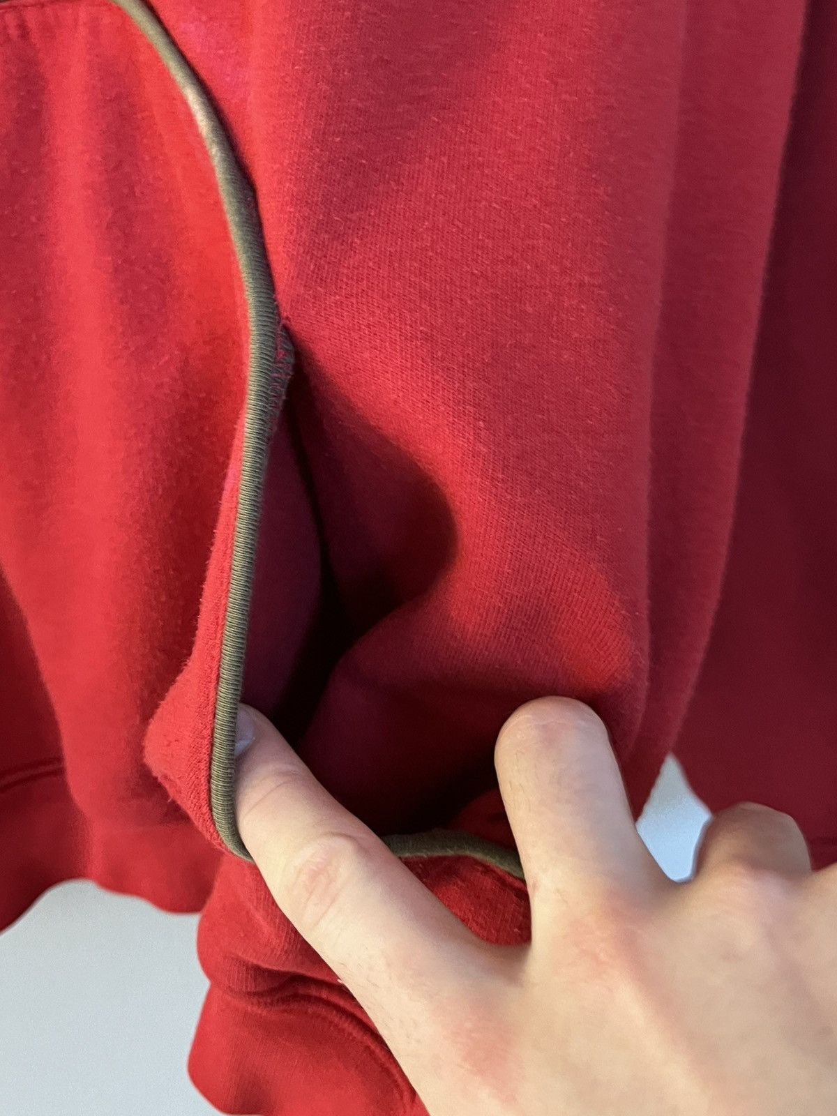 Japanese Brand × Nike Nike hoodie distressed 00s red Size US L / EU 52-54 / 3 - 18 Thumbnail