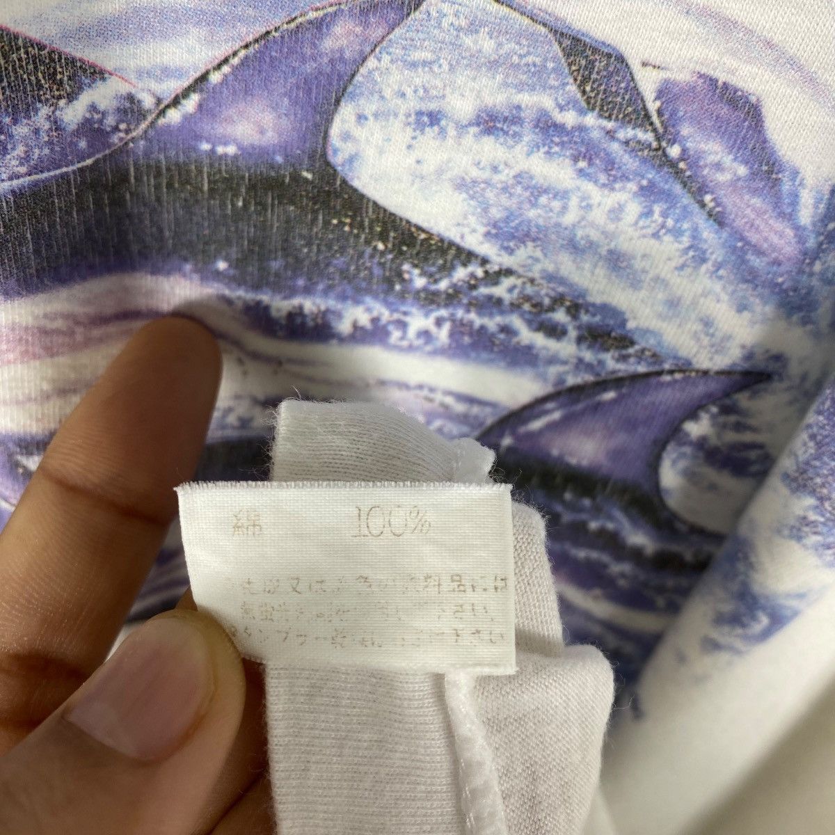 Vintage Vintage 90's Art Of Lassen SEA FLIGHT Dolphins Graphic Tee Size US M / EU 48-50 / 2 - 7 Thumbnail