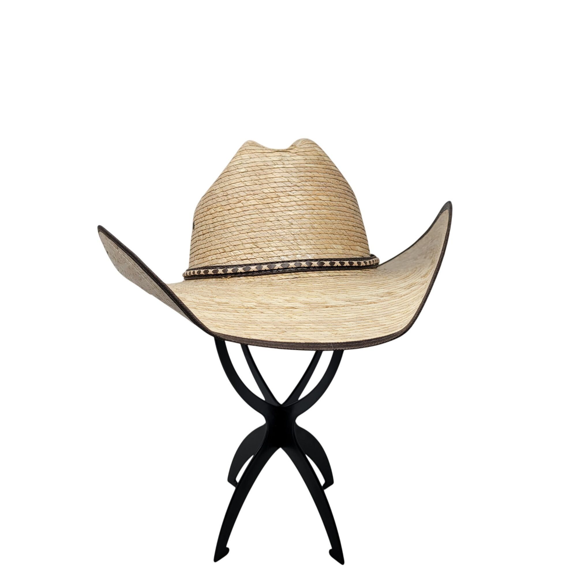 Cody James Mens Cody James 15X Straw Cowboy Hat Brown Leather Band Size Size ONE SIZE - 1 Thumbnail