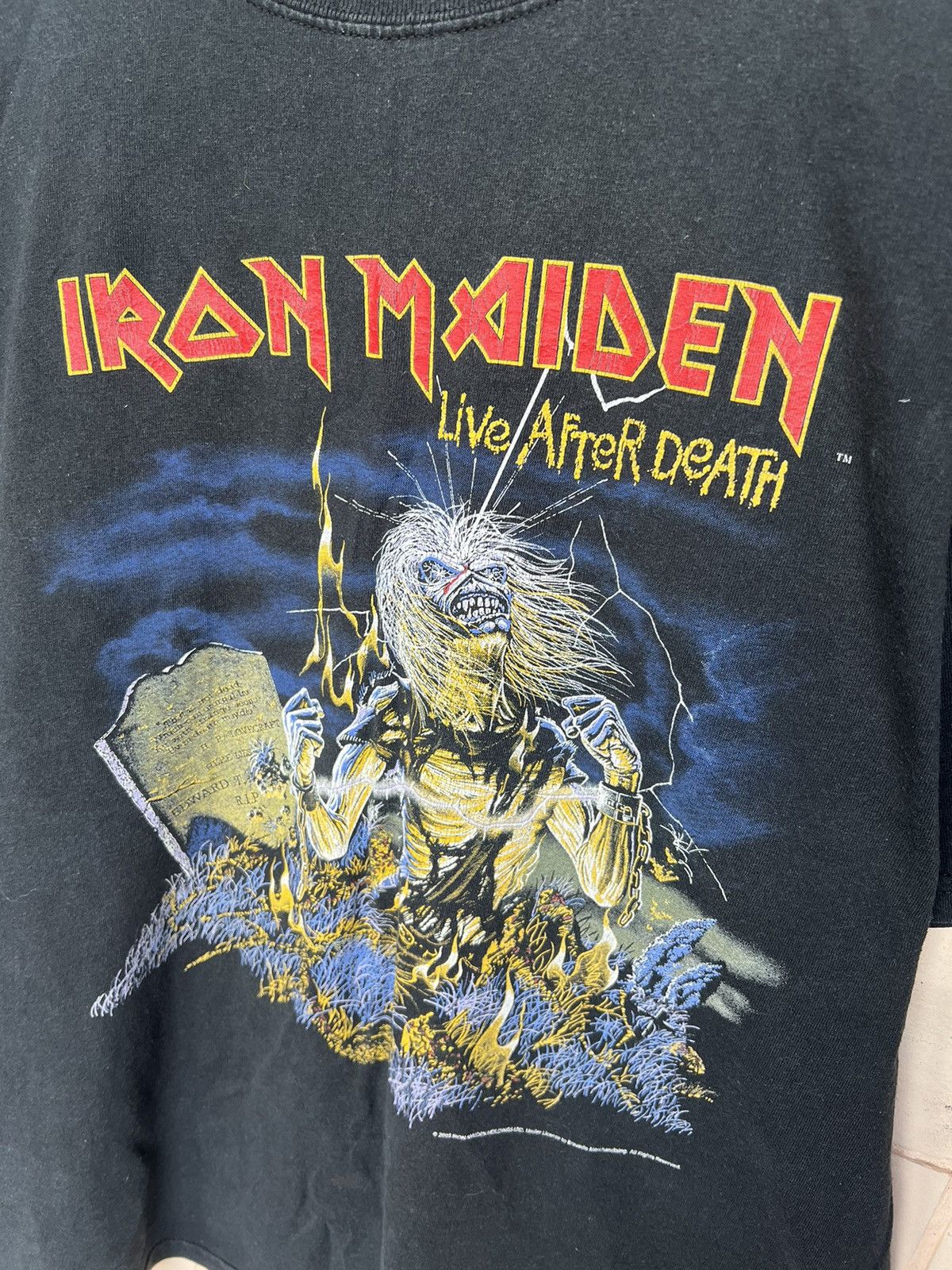 Other Vintage 2007 Iron Maiden Live After Death Tee Y2K Size US XL / EU 56 / 4 - 3 Thumbnail