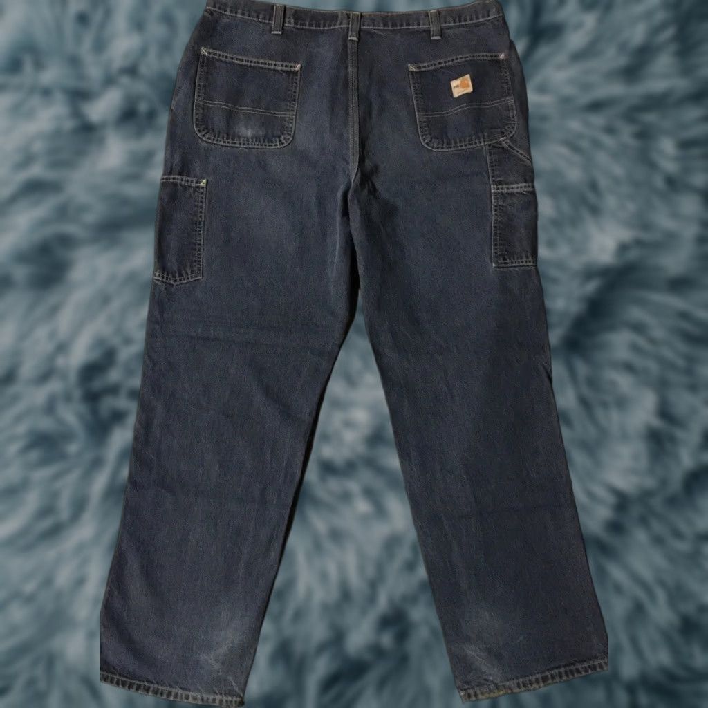 Carhartt VINTAGE Carhartt Jeans 40 BLUE Flame Resistant Distressed ARC2 90s Grunge Punk Workwear Men 33 IN Mens Size US 40 / EU 56 - 1 Thumbnail