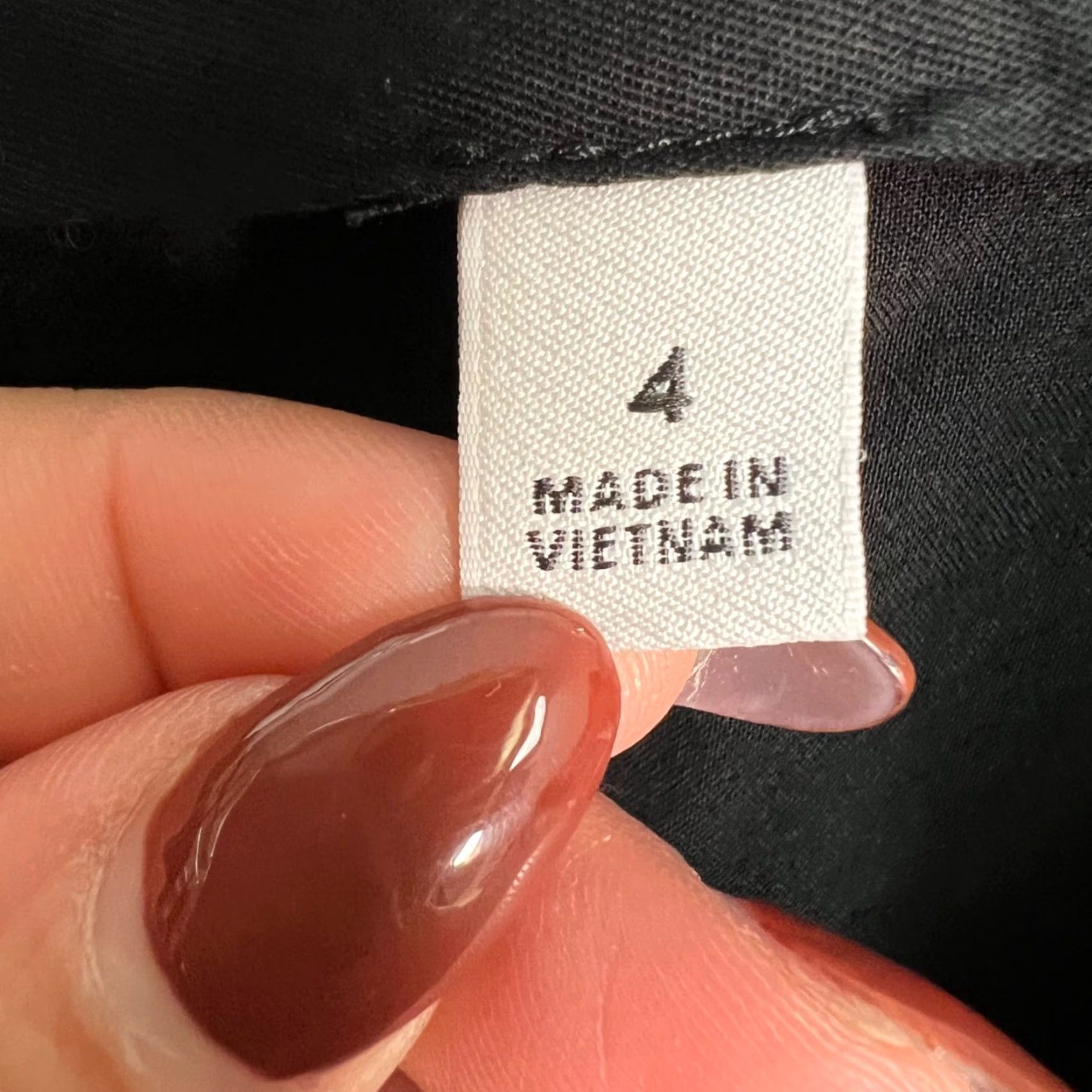 Vintage Babaton Womens Pants Size 4 Black Linen Blend High-Waisted Straight Leg Adult Womens 4 Dress Pants Mens Womens Girls Size 27" / US 4 / IT 40 - 4 Thumbnail