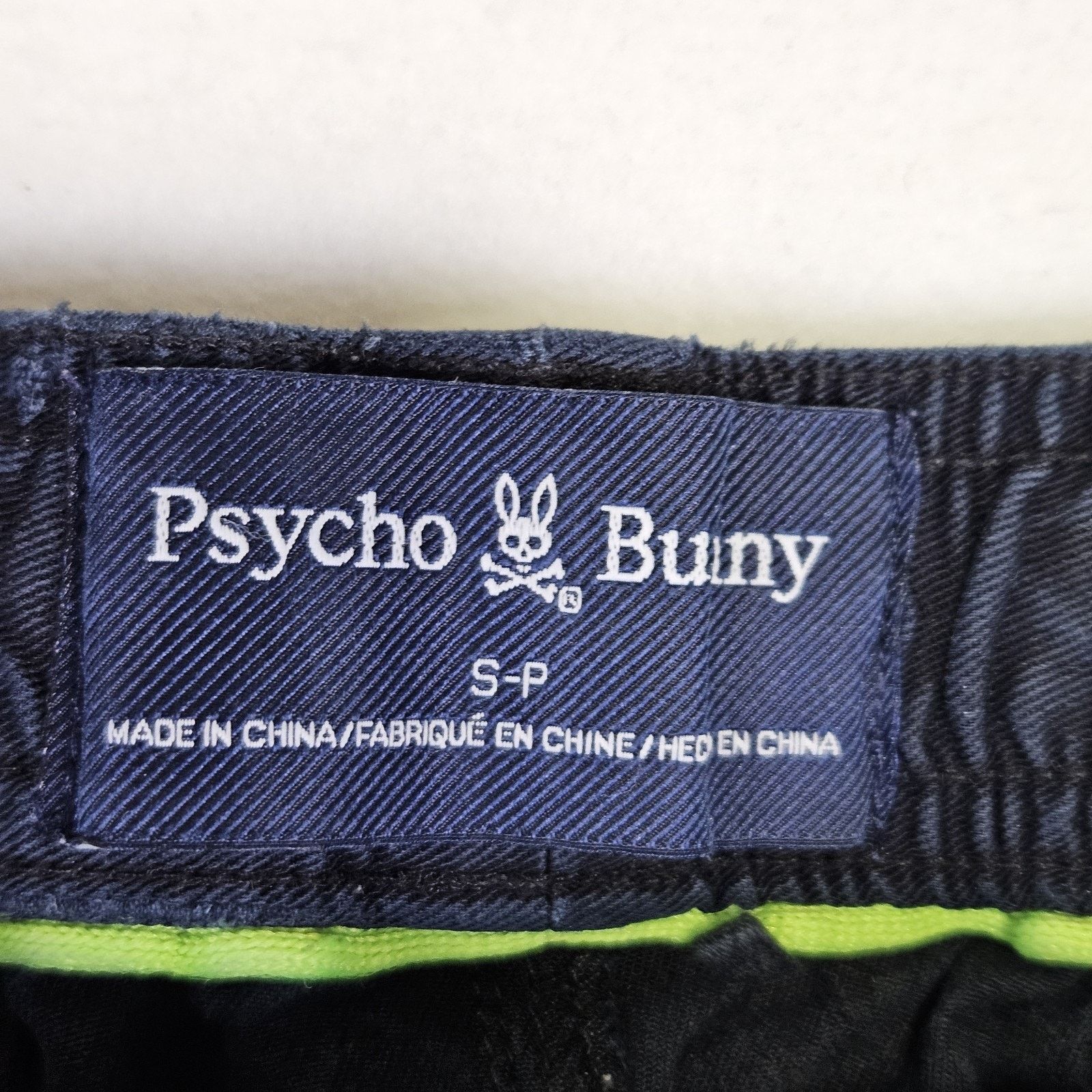 Psycho Bunny Psycho Bunny Willis Shorts Navy Stretch Tencel Size US 31 - 12 Thumbnail