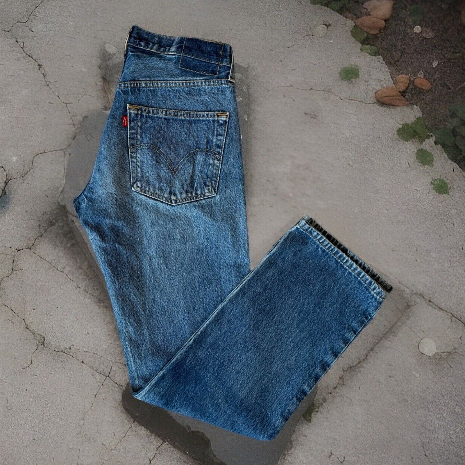 Levi's × Vintage Vintage Levis 501 Jeans 30 Blue Medium Wash Straight Denim Size US 30 / EU 46 - 1 Thumbnail