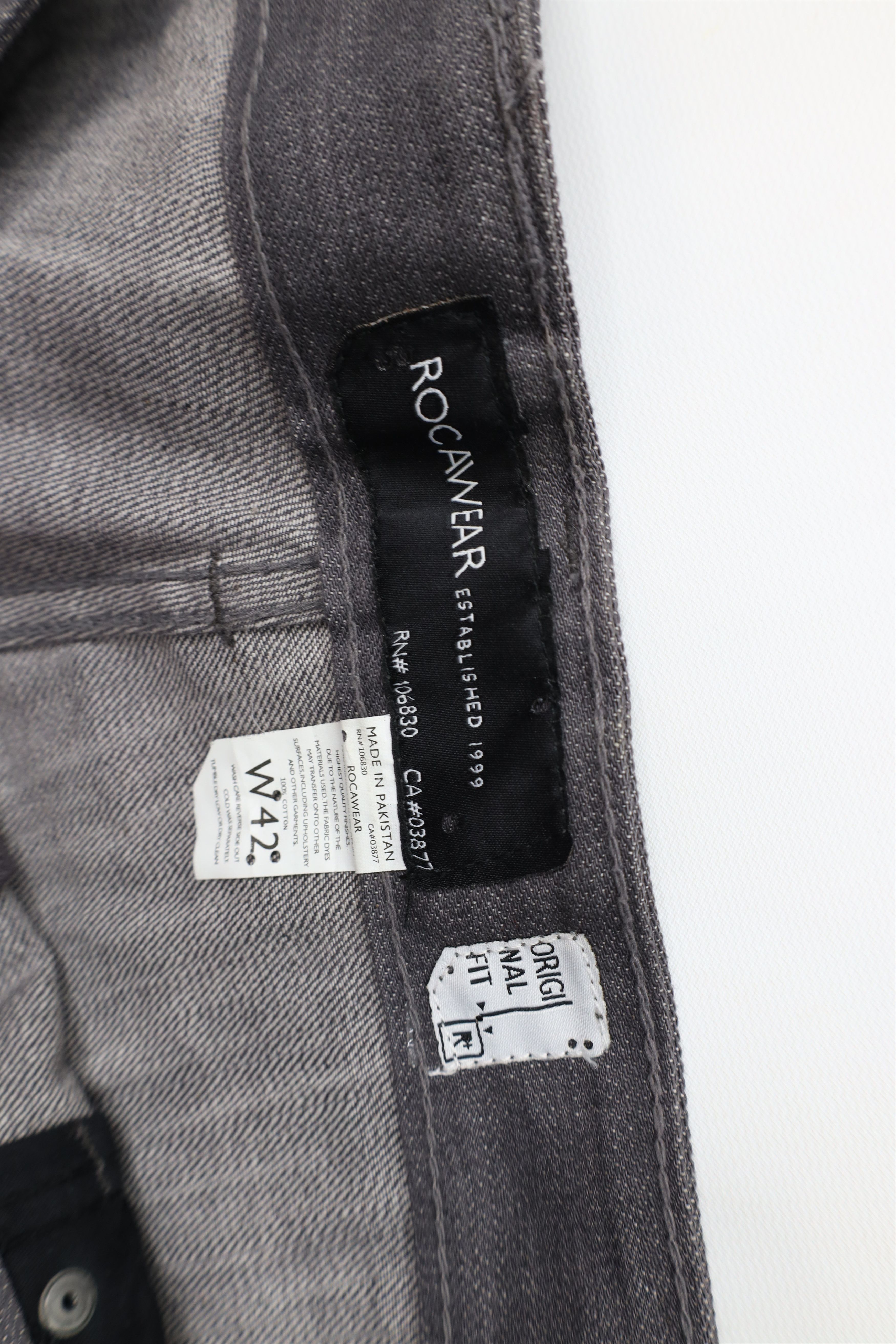Rocawear Vintage 90s Y2K Rocawear Relaxed Fit Wide Leg Denim Jeans Size US 42 / EU 58 - 7 Thumbnail