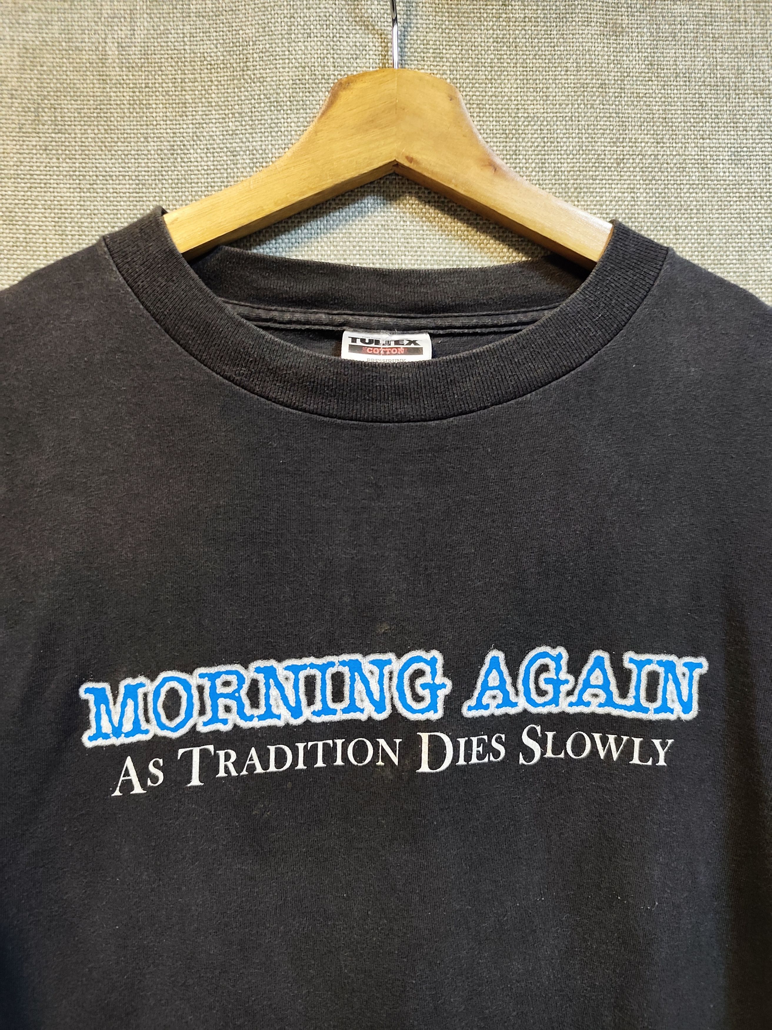 Band Tees Vintage 90s Morning Again As Tradition Dies Slowly T Shirt Size US L / EU 52-54 / 3 - 5 Thumbnail
