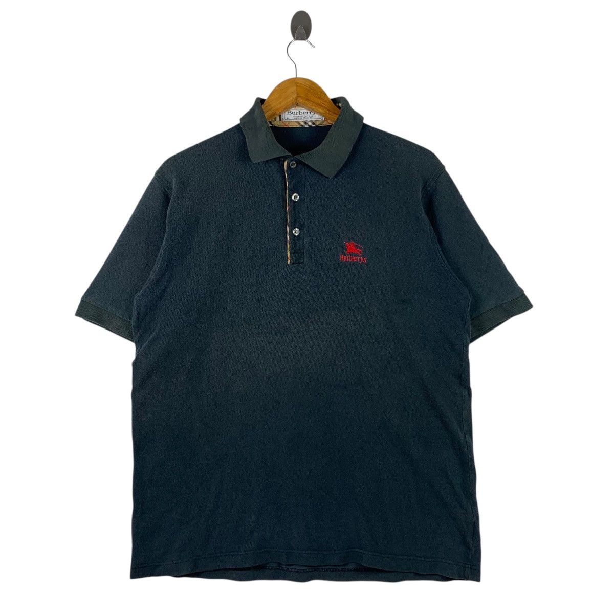 Vintage BURBERRYS London England Brand Embroidered LogoShirt
