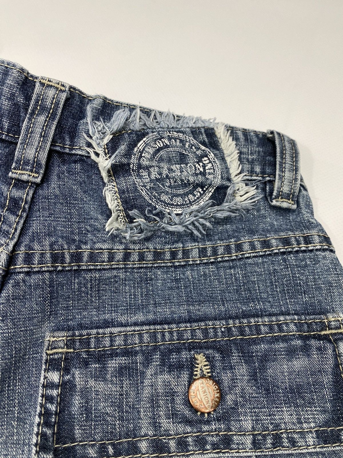 Vintage 🔥LASTDROP🔥 Y2K Double Knees Wide Skateboarding High Pants Size 24" / US 00 / IT 34 - 18 Thumbnail