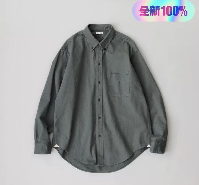 Niceness NICENESS 24AW Herringbone Vintage Loose Shirt Size US M / EU 48-50 / 2 - 1 Thumbnail