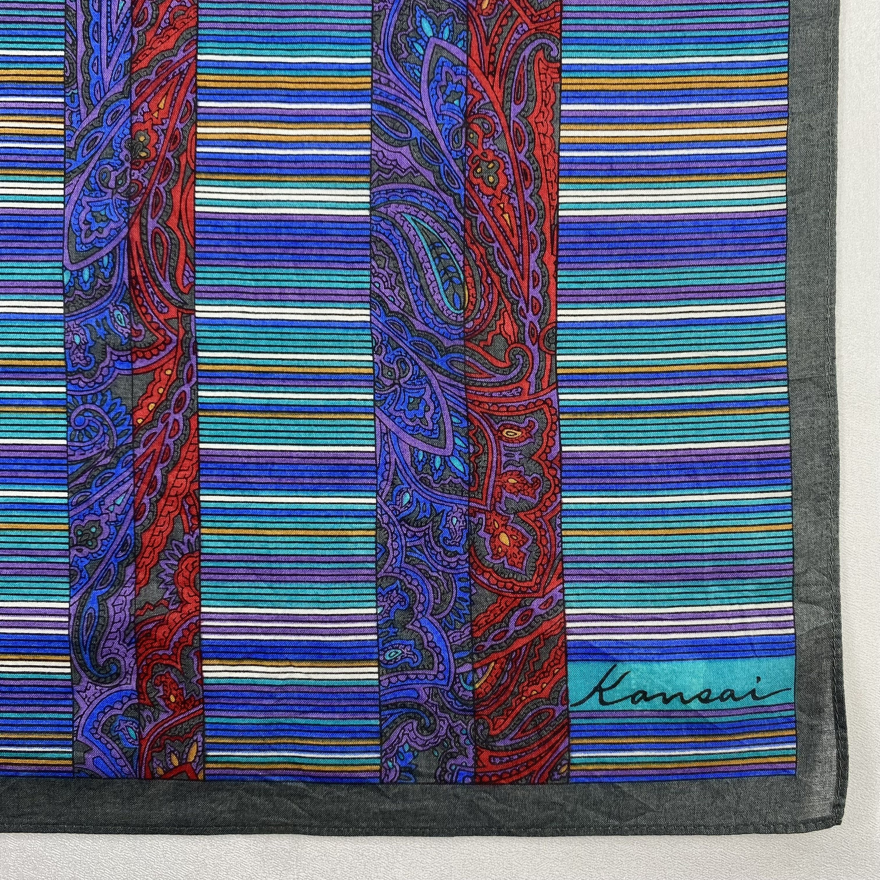 Kansai Yamamoto × Vintage Kansai Yamamoto Bandana/ Handkerchief / Neckerchief-P919 Size ONE SIZE - 3 Thumbnail