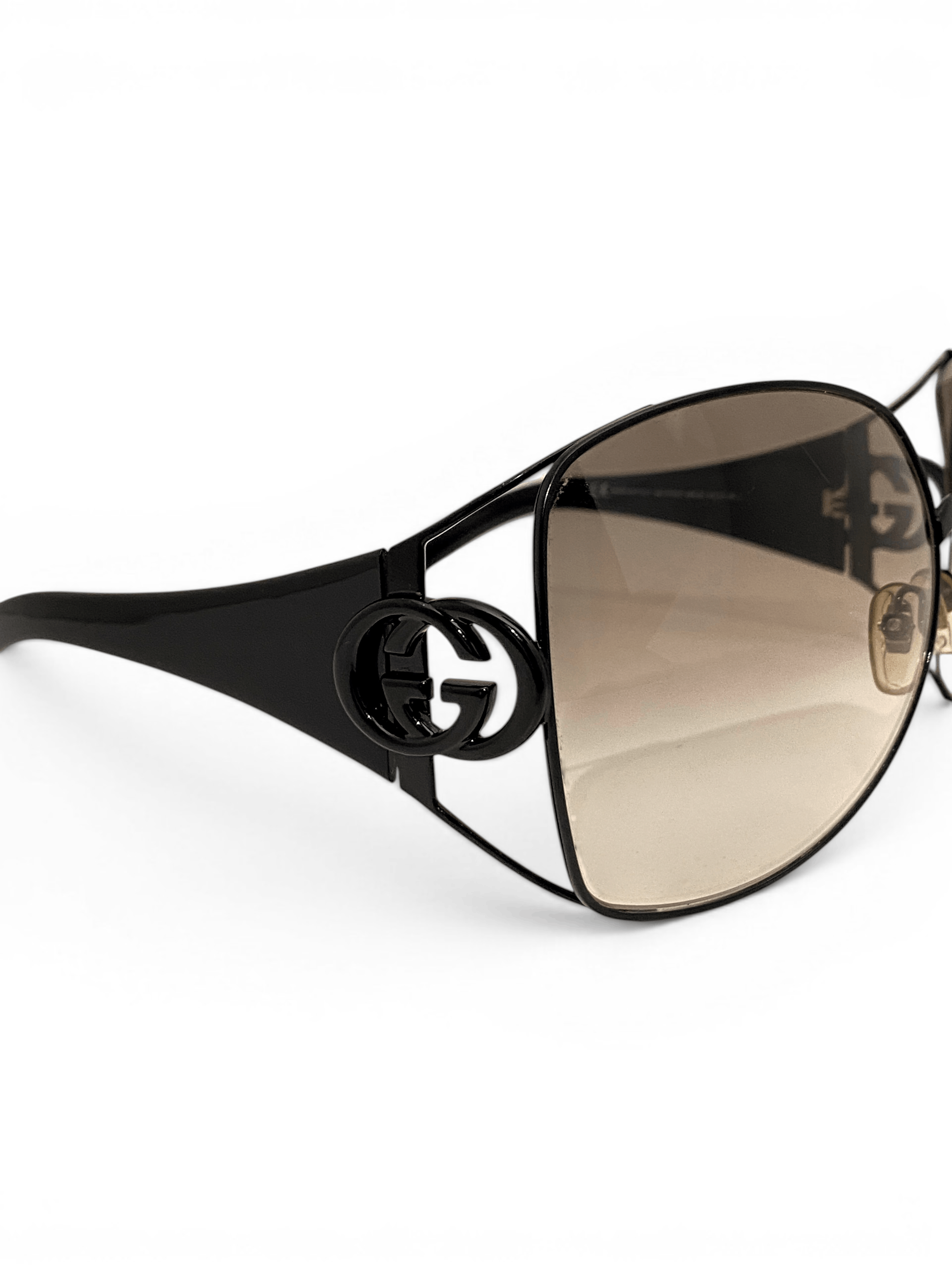 Gucci Gucci x Tom Ford GG Logo Black Oversized Sunglasses Y2K Size ONE SIZE - 7 Thumbnail