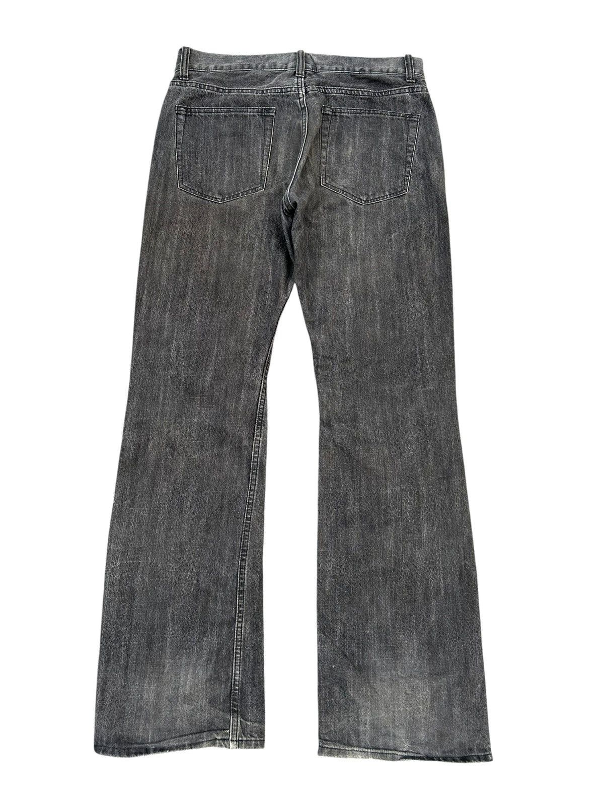 If Six Was Nine FLARE FUNNY DEVIL SKULL IMPULSE PLEASURE DISTRESSED DENIM Size US 34 / EU 50 - 7 Thumbnail
