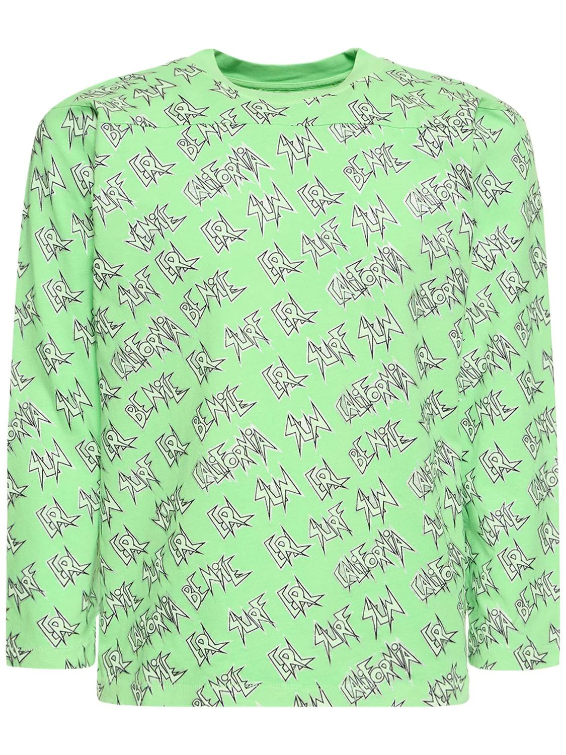 o1y0125 T-Shirt in Green/White
