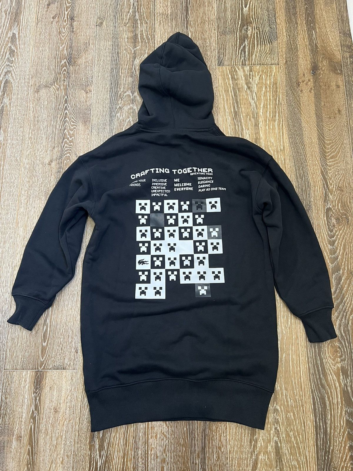 Lacoste WOMEN'S LACOSTE LIVE X MINECRAFT ORGANIC FLEECE HOODIE DRESS Size M / US 6-8 / IT 42-44 - 2 Thumbnail