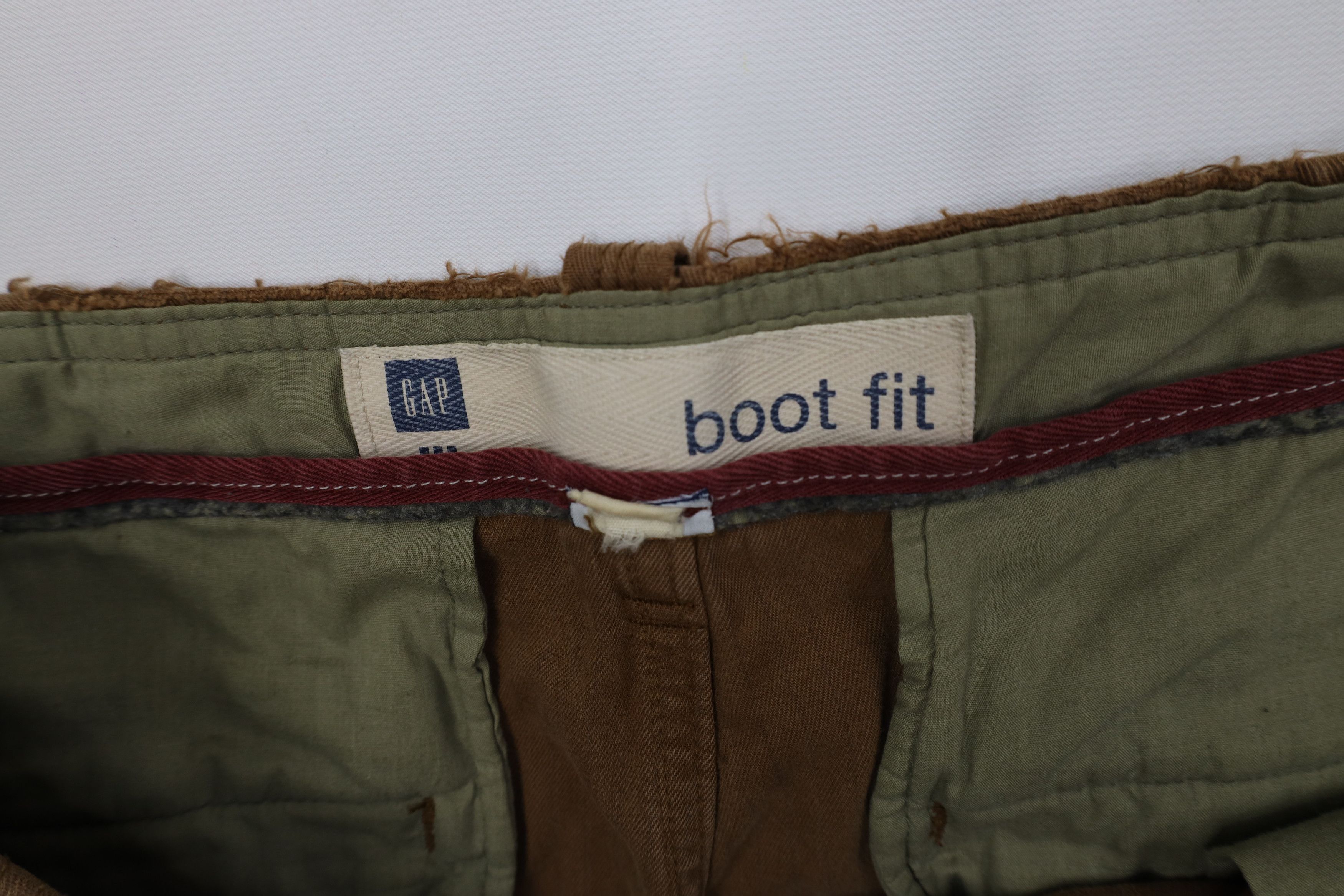 Gap Vintage Y2K Gap Pinstriped Boot Cut Wide Leg Pants Brown Size US 36 / EU 52 - 9 Thumbnail