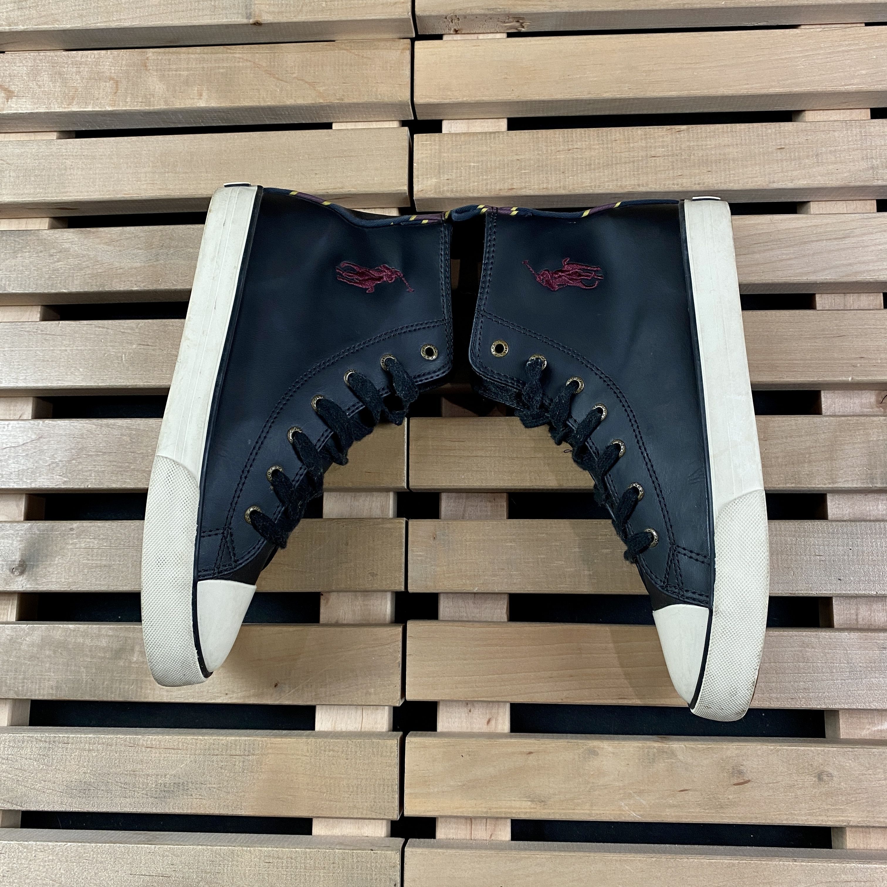 Polo Ralph Lauren × Ralph Lauren Womens Leather Sneakers Polo Ralph Lauren Size EUR 38 24.5cm Size US 7 / IT 37 - 6 Thumbnail