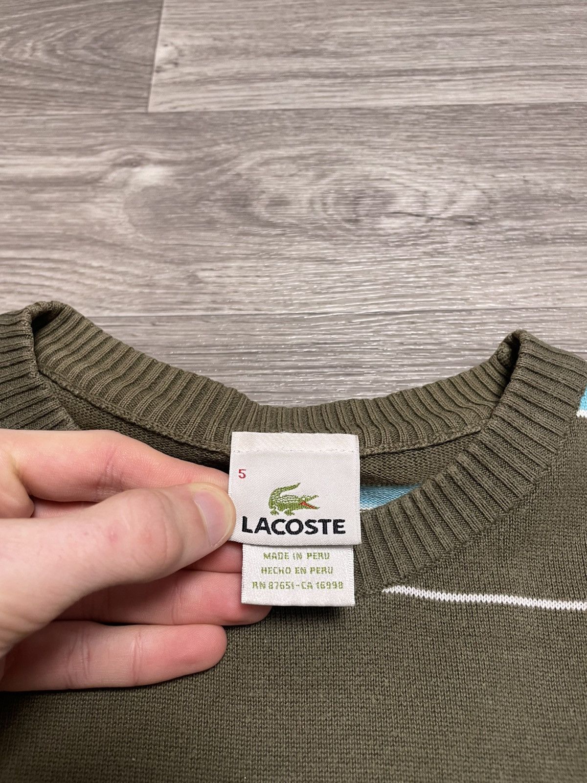 Lacoste Vintage Lacoste Striped Sweater Y2K Size US S / EU 44-46 / 1 - 13 Thumbnail