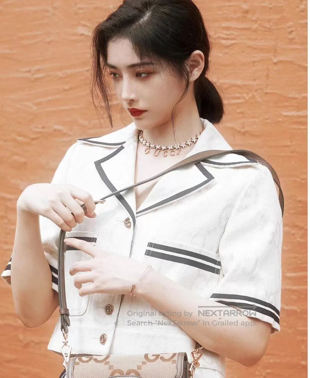 Gucci Gucci Logo Short Sleeve Jacket Outfit. Size XS / US 0-2 / IT 36-38 - 8 Thumbnail