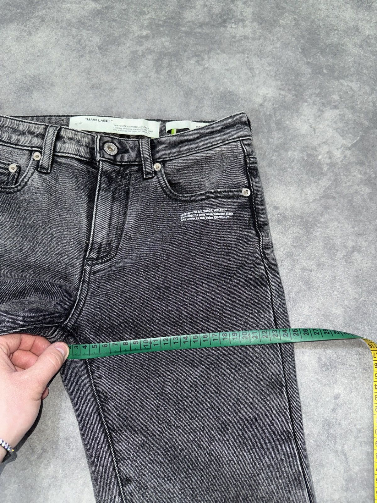 Off-White Slim fit jeans denim washed off white operating srl SS2019 Size US 26 / EU 42 - 17 Thumbnail