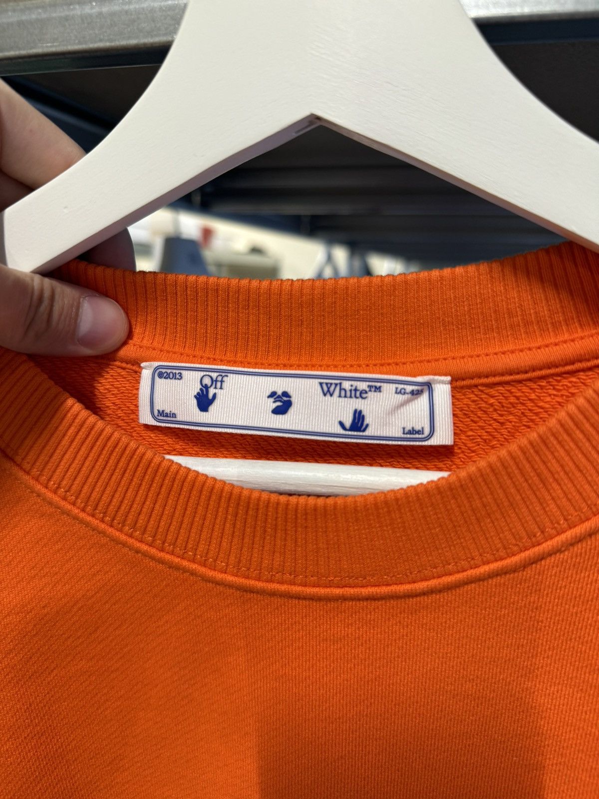 Off-White Off-White Diag Printed Sweatshirt NEW 700$ Size US XXL / EU 58 / 5 - 4 Thumbnail