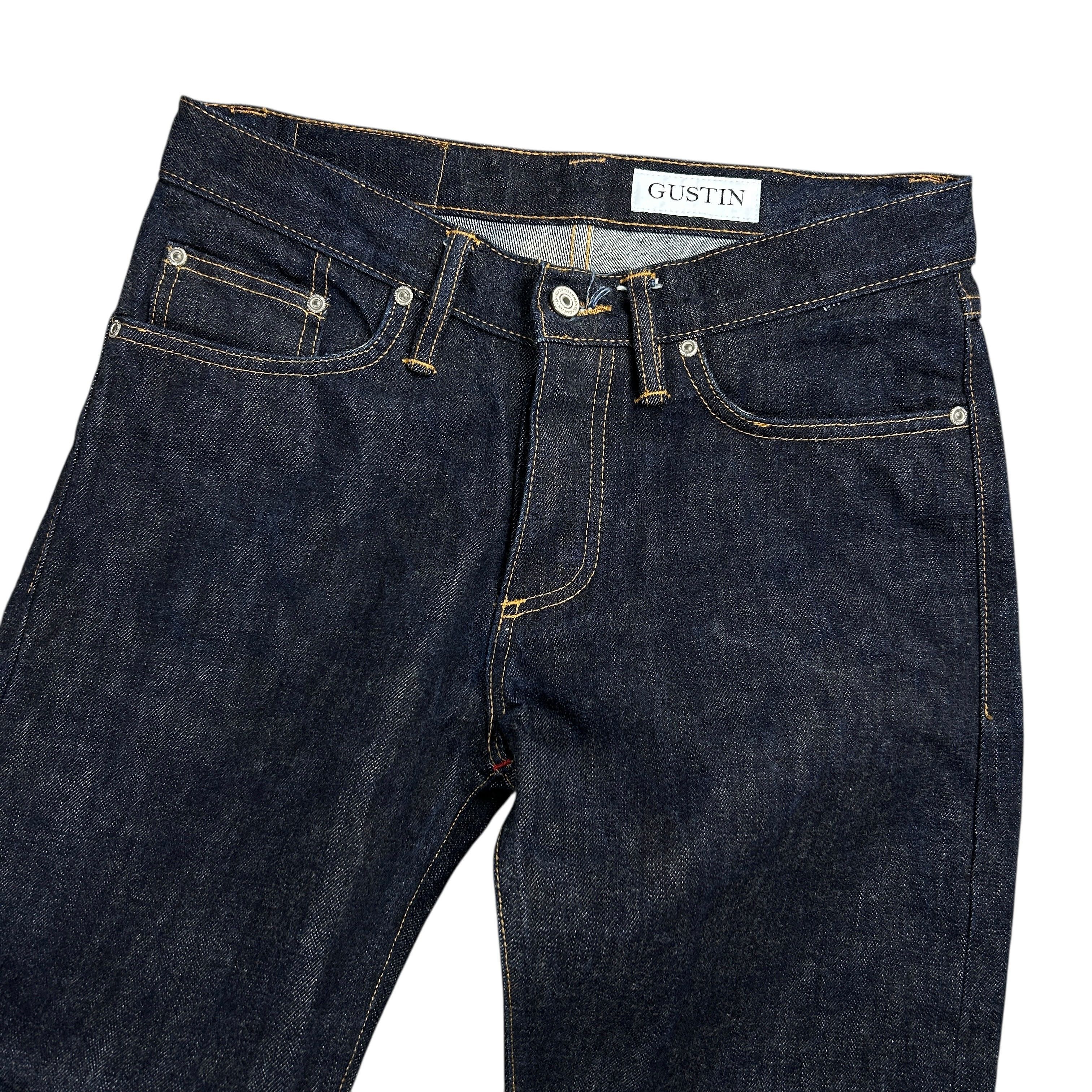 Gustin Gustin California Slim Raw Selvedge Denim Jeans Blue 31 Size US 31 - 3 Thumbnail
