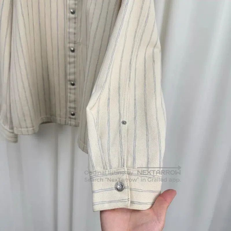 Dior Dior Men's Long Sleeve Cotton Striped Coat . Size US XL / EU 56 / 4 - 4 Thumbnail