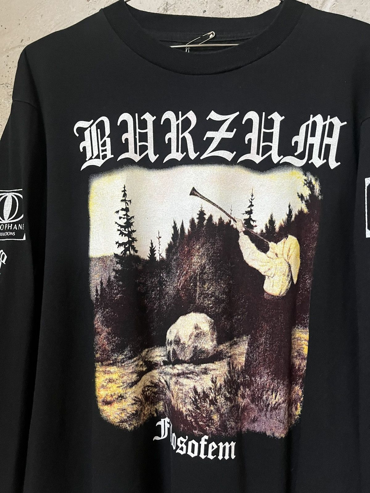 Band Tees × Vintage 1990s Burzum Filosofem Longsleeve Size US L / EU 52-54 / 3 - 2 Thumbnail