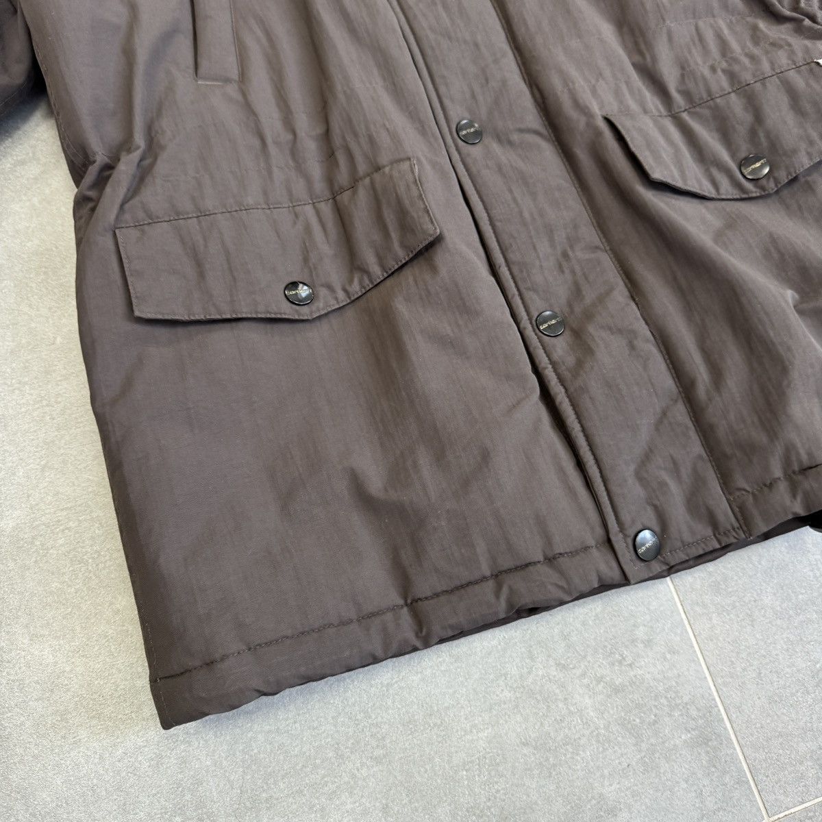Carhartt Vintage Carhartt Anchorage Nylon Parka Jacket Hooded Brown Size US S / EU 44-46 / 1 - 6 Thumbnail