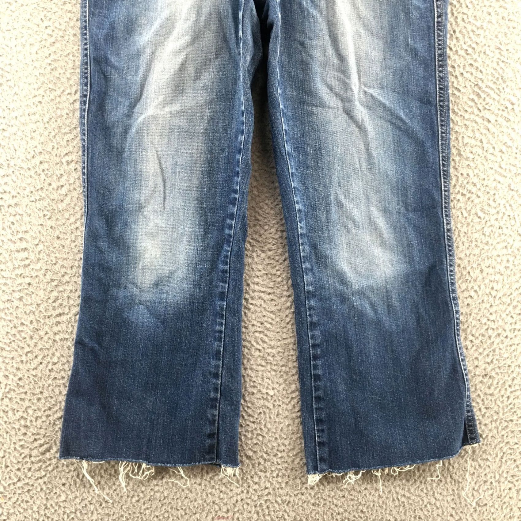 Calvin Klein Calvin Klein Jeans Boots Bootcut Womens Blue Denim Mid Rise Regular 34x25 5-Pocket Classic Denim Cotton Blend Vintage No Size 24" / US 00 / IT 34 - 6 Thumbnail