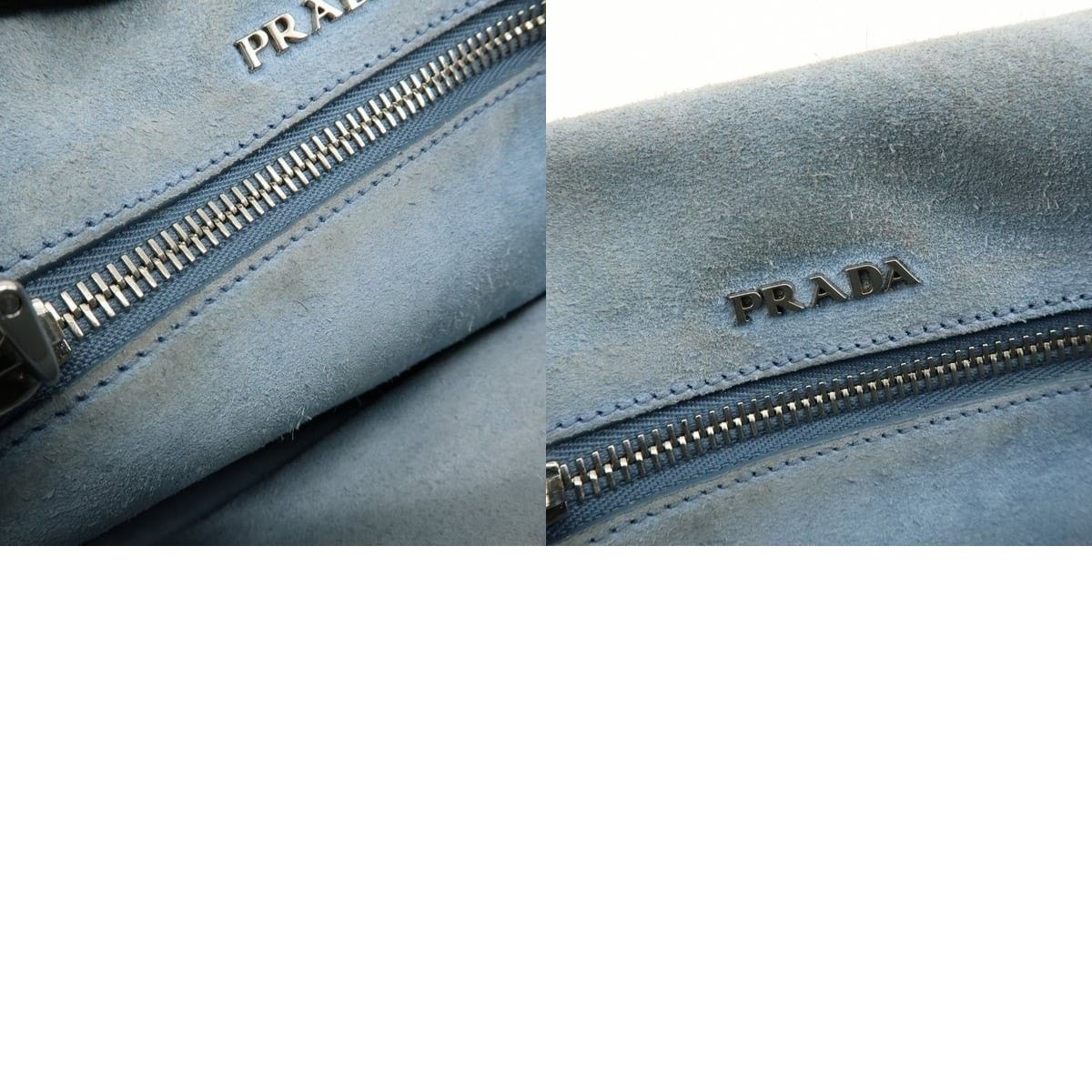 Prada Prada Etiquette Studded Calfskin Shoulder Bag Gray Size ONE SIZE - 8 Thumbnail