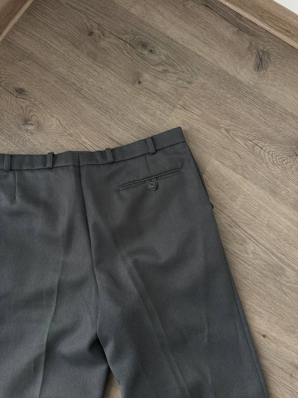 Japanese Brand × Vintage Vintage Antique Japanese Gray Wool Straight Pipes Pants Size 38R - 16 Thumbnail