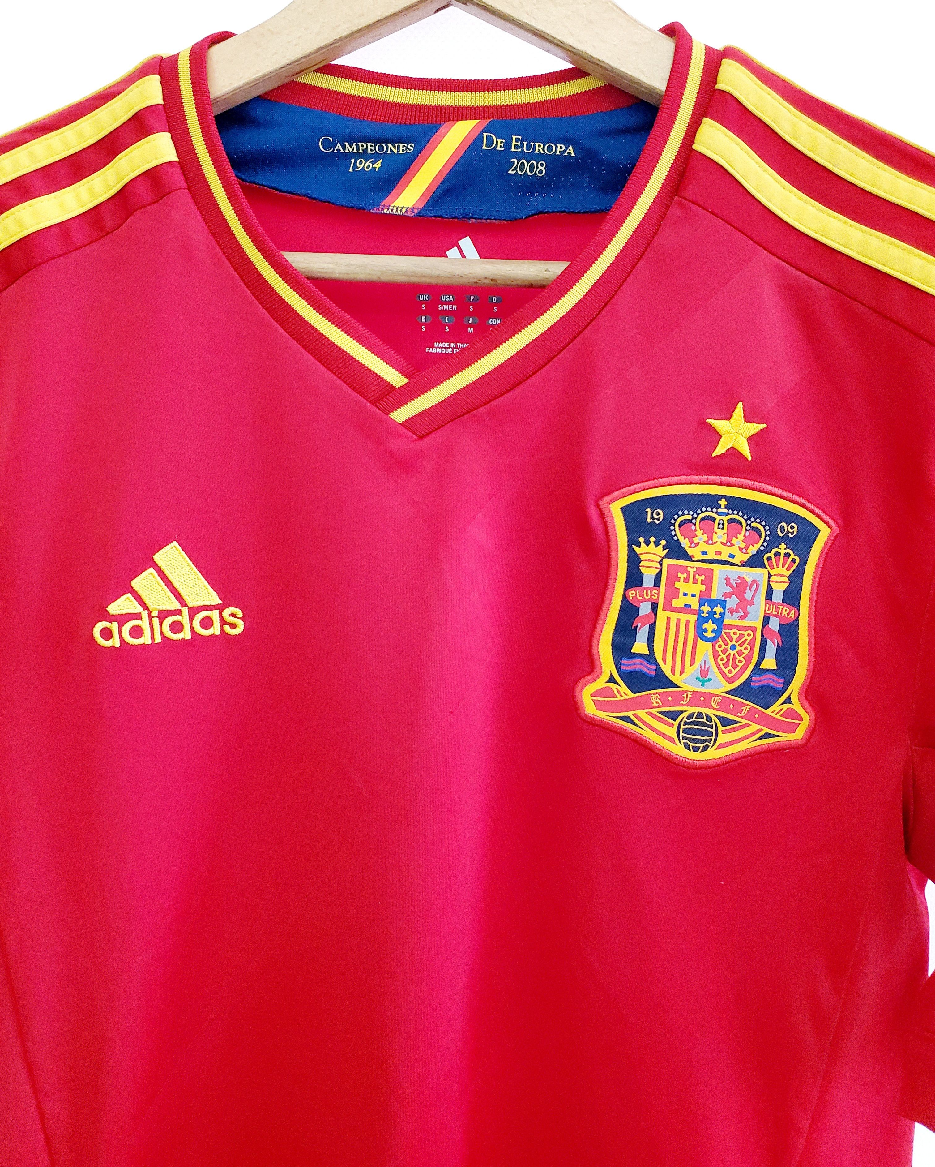 Adidas SPAIN Home 2012 2013 soccer jersey ideal condition size S Size US S / EU 44-46 / 1 - 2 Thumbnail