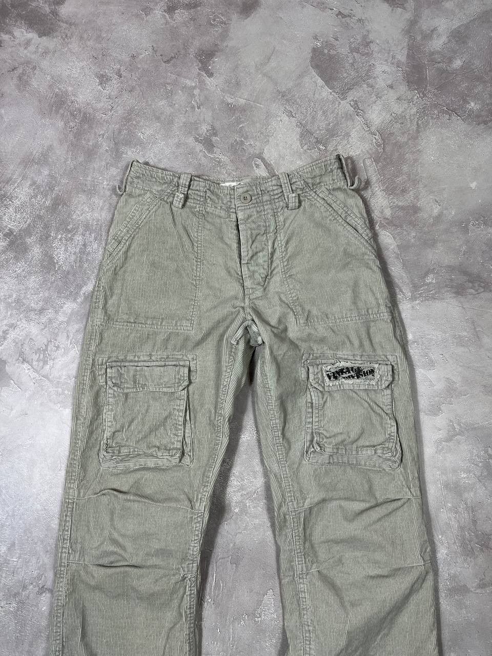 Vintage Vintage Fishbone Corduroy Cargo Pants Size US 30 / EU 46 - 2 Thumbnail