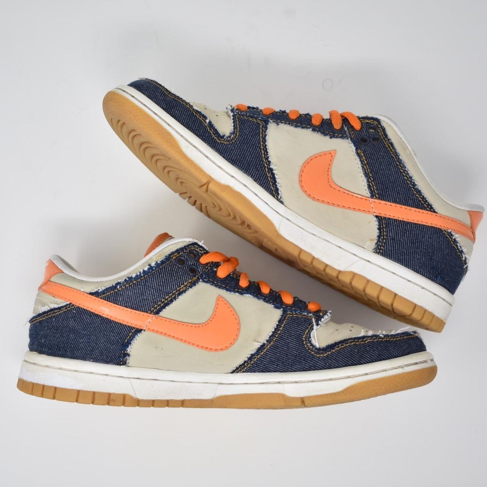 Nike 2007 Nike Dunk Low “Orange Denim” Size US 6 / IT 36 - 4 Thumbnail