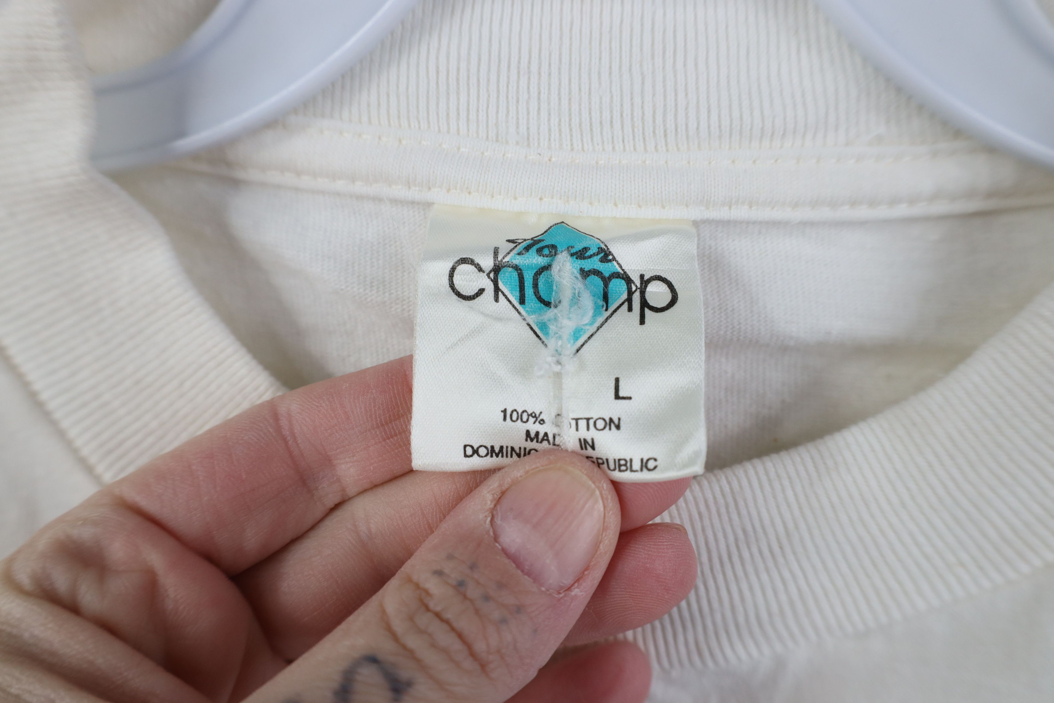 Vintage Vintage 90s Streetwear Nothing Skull Skeleton T-Shirt White Size US L / EU 52-54 / 3 - 5 Thumbnail