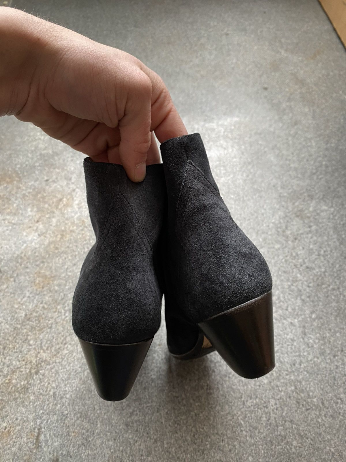 Isabel Marant × Isabel Marant Etoile × Vintage Isabel Marant Dacken $660 Suede Heel Western Cowboy Boots Size US 8 / IT 38 - 6 Thumbnail