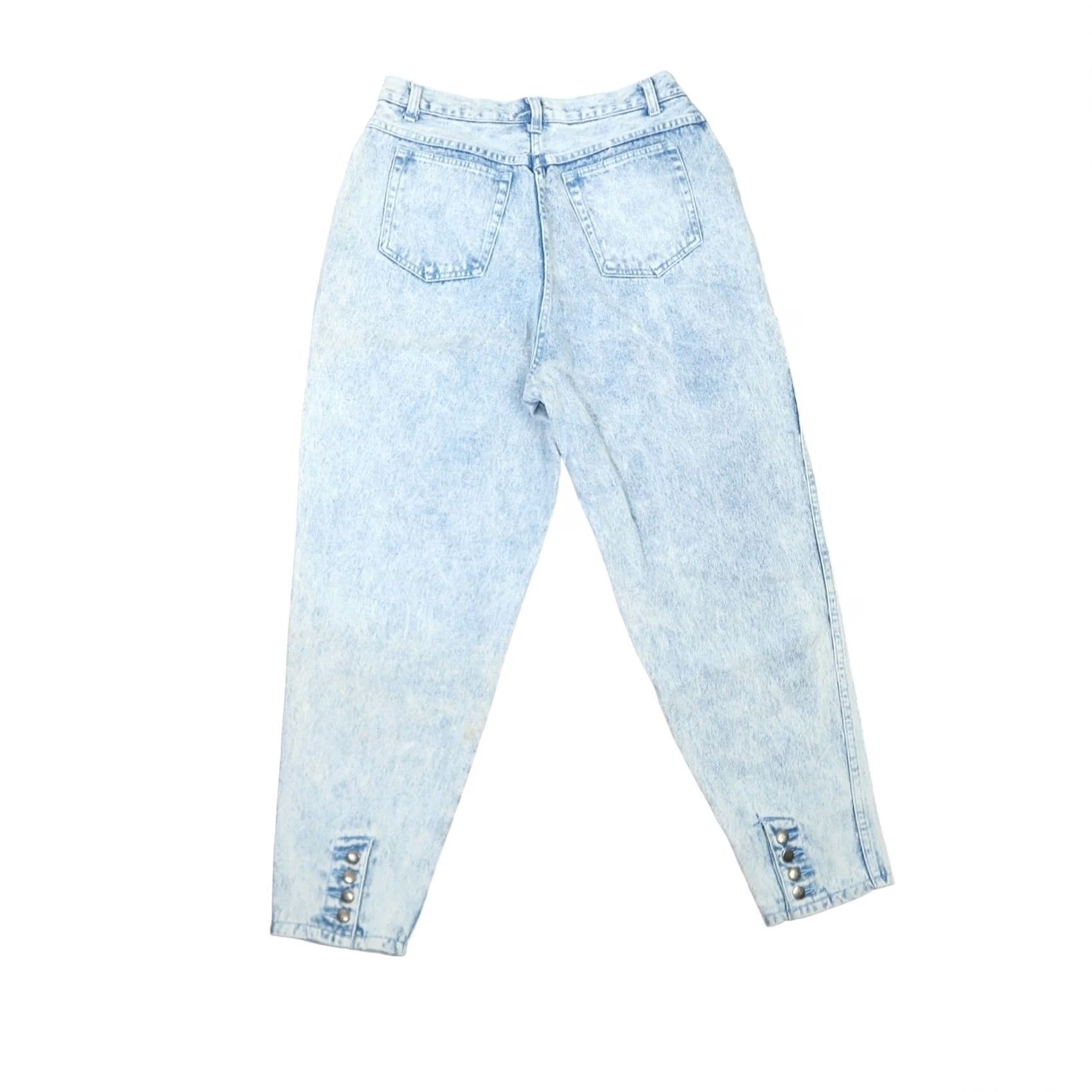 Vintage VINTAGE Stefano Light Stonewash Blue Denim High Rise Mom Jeans 30" 80s 90s Womens Jeans Size 32" / US 10 / IT 46 - 3 Thumbnail