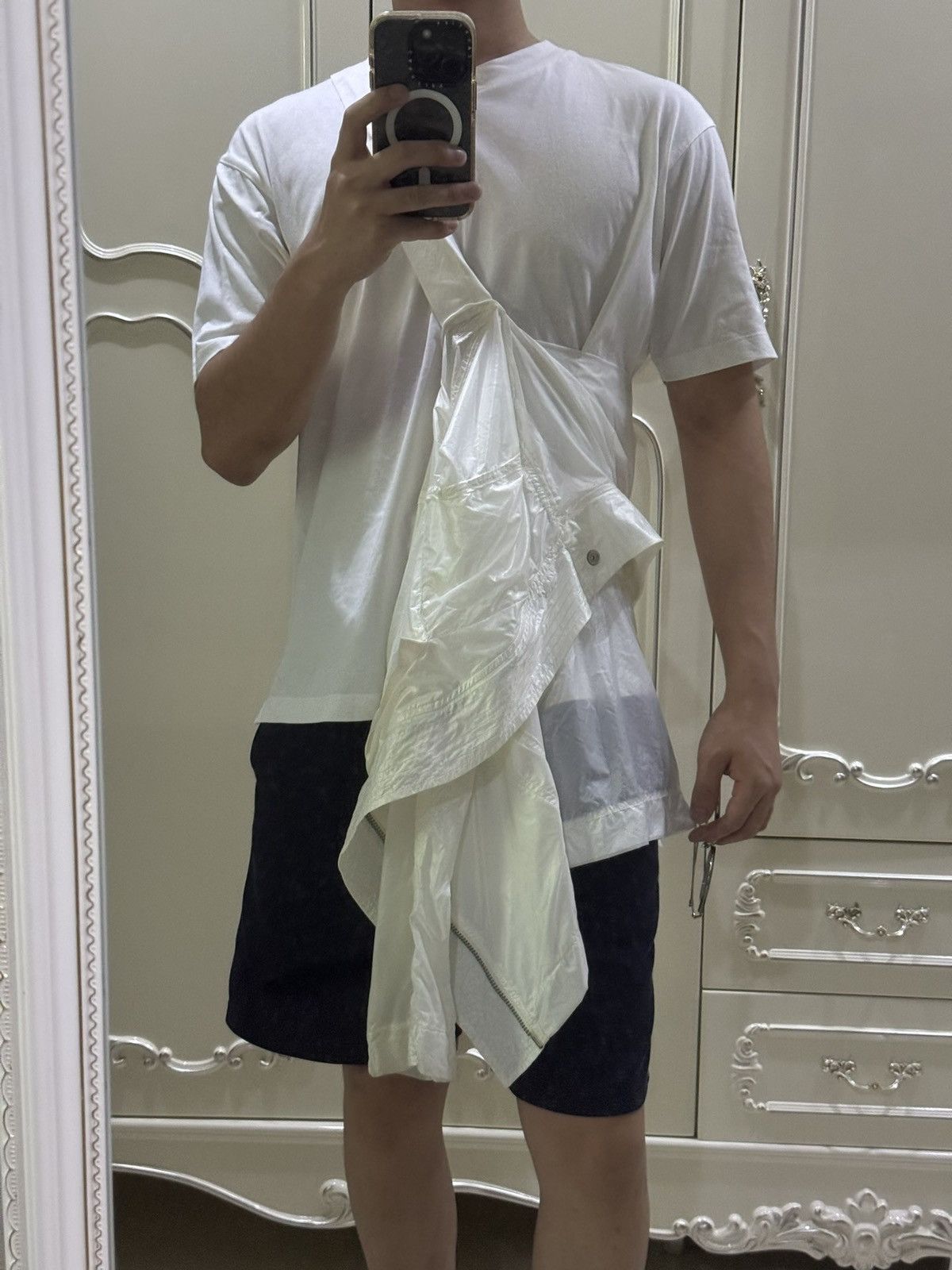 Rick Owens Rick owens 11ss show white scarf collar ribb - DMC Size US S / EU 44-46 / 1 - 6 Thumbnail