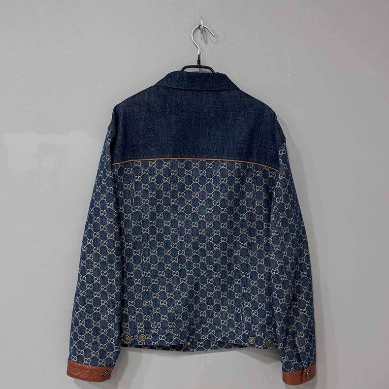 Gucci Gucci Full-print double G label logo denim jacket 2506-Next Size US S / EU 44-46 / 1 - 4 Thumbnail