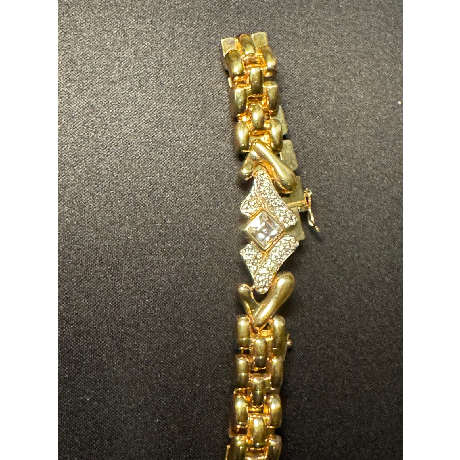 Other 925 Italy Gold Plated 28g Push Safety Clasp Bracelet Size 7 Size ONE SIZE - 3 Thumbnail