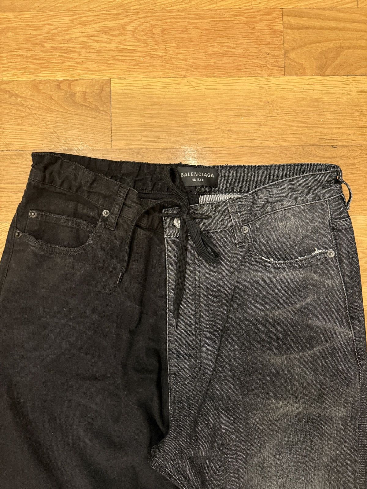 Balenciaga 50/50 Split Jeans Size US 32 / EU 48 - 2 Thumbnail
