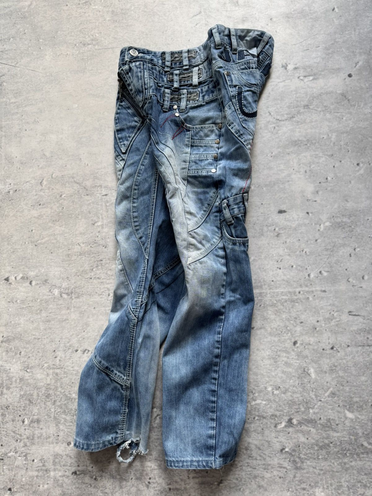 Designer Japrag Multipocket ay2J Drip Denim Japanese Designer Pants Size US 32 / EU 48 - 10 Thumbnail