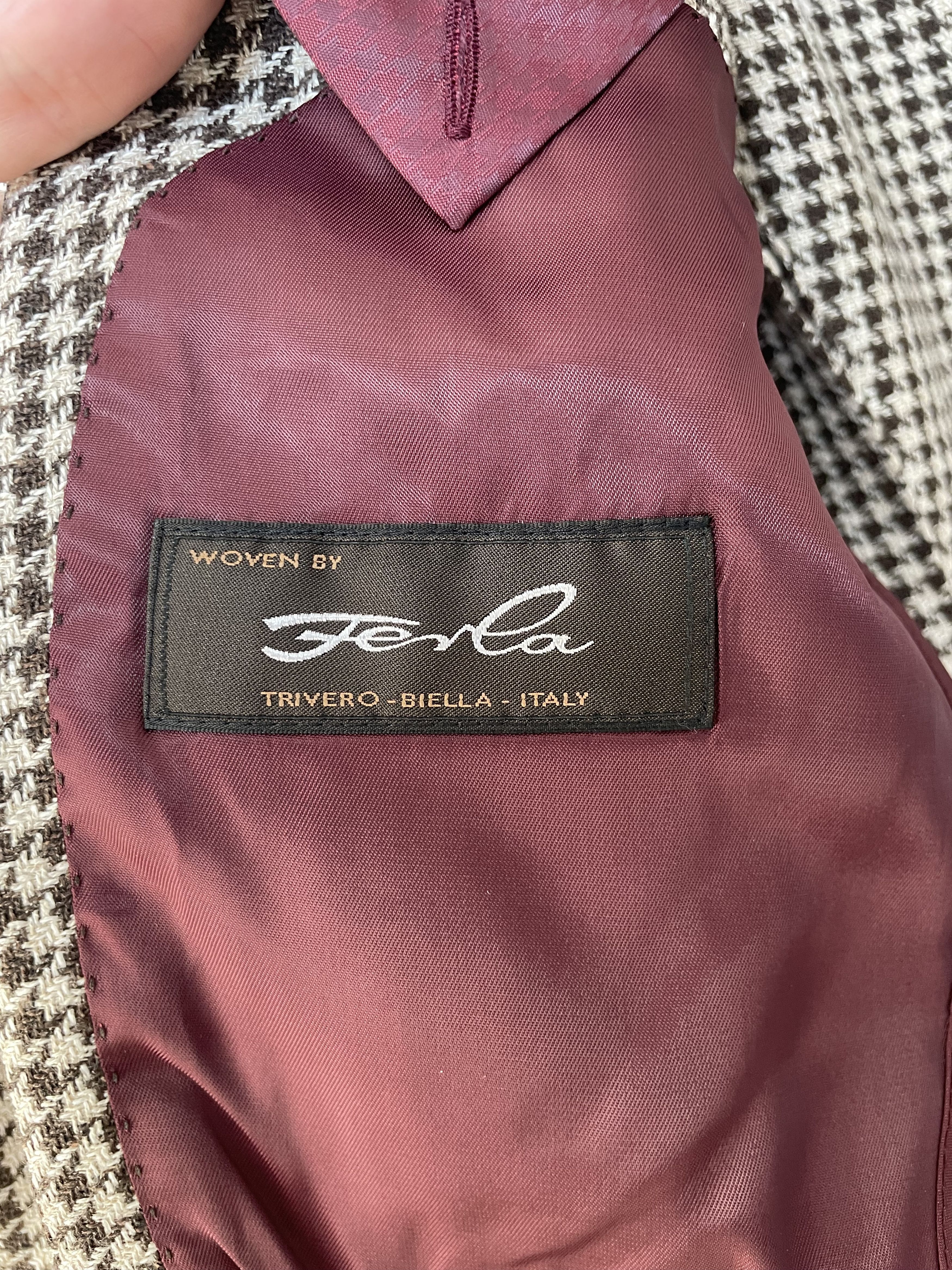 Suitsupply Suitsupply brown hounds tooth jacket, size 36L\90 Size 36R - 6 Thumbnail