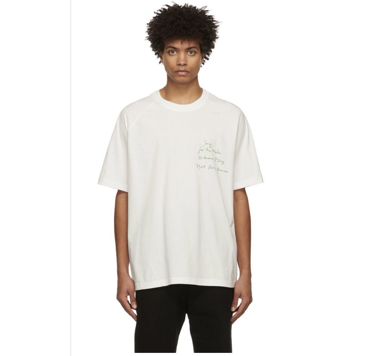 Song For The Mute SONG FOR THE MUTE - WHITE "WARPED FLOWERS" TEE Size US L / EU 52-54 / 3 - 1 Thumbnail
