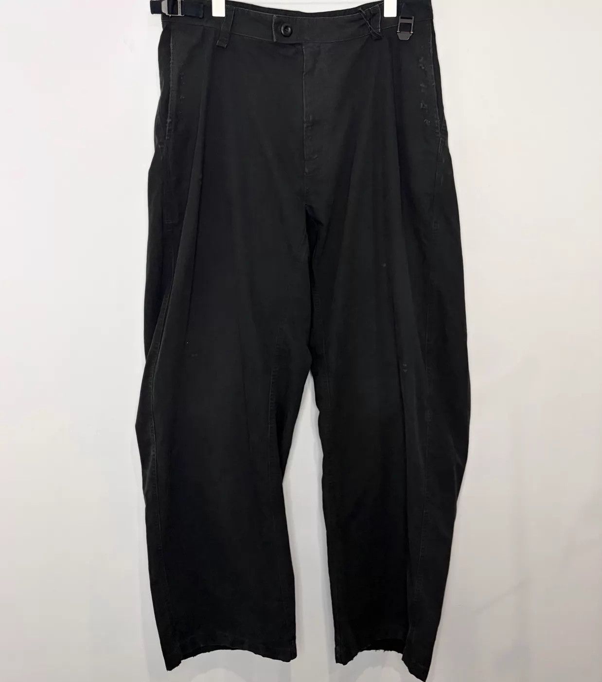 Balenciaga Balenciaga Mid-Waist Loose Straight Cargo M Black S Size US 30 / EU 46 - 1 Thumbnail