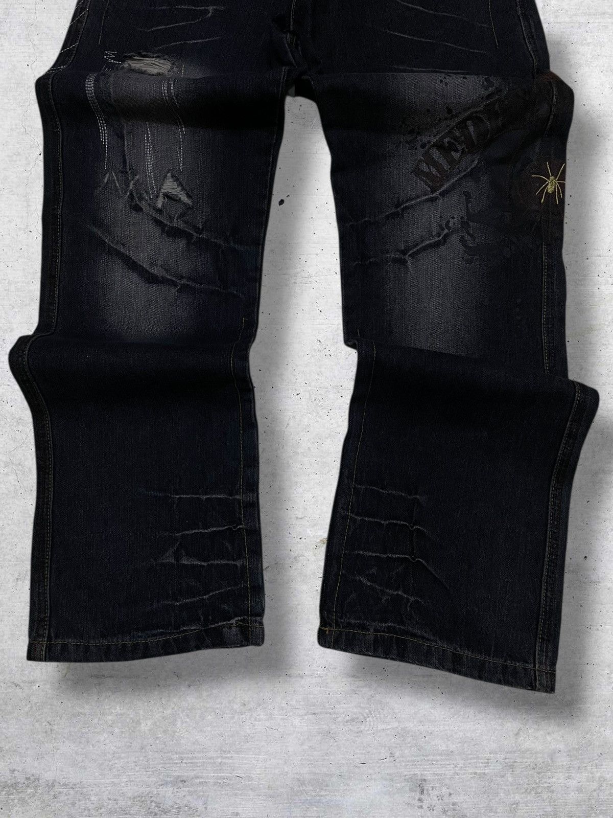 Hysteric Glamour VINTAGE MAD PUNK CRAFTED JAPAN DESIGNER SPIDER DOUBLE WAIST Size US 30 / EU 46 - 4 Thumbnail