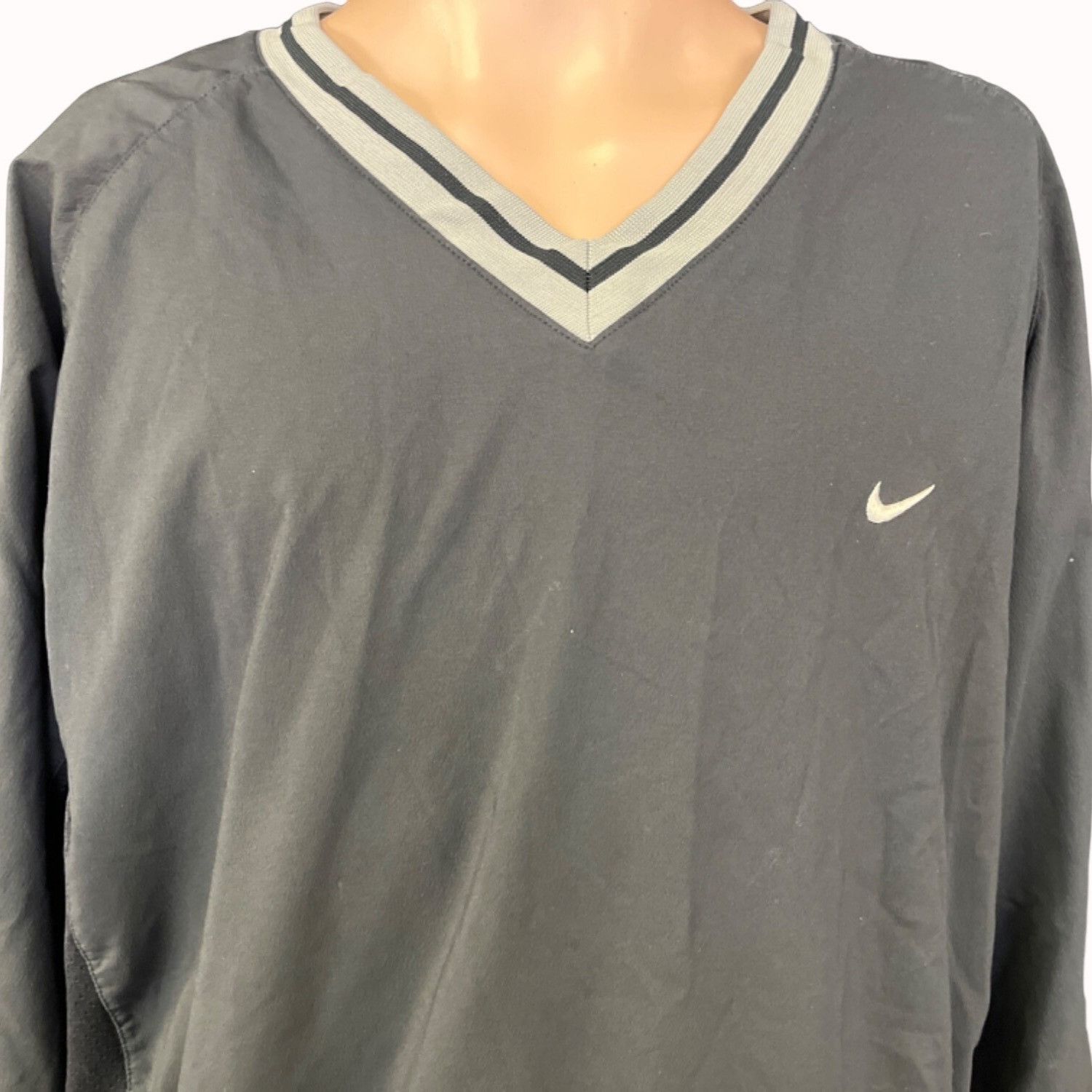 Nike Nike Team Dri-Fit Men's Black Pullover Sweater/Windbreaker S Size US L / EU 52-54 / 3 - 3 Thumbnail