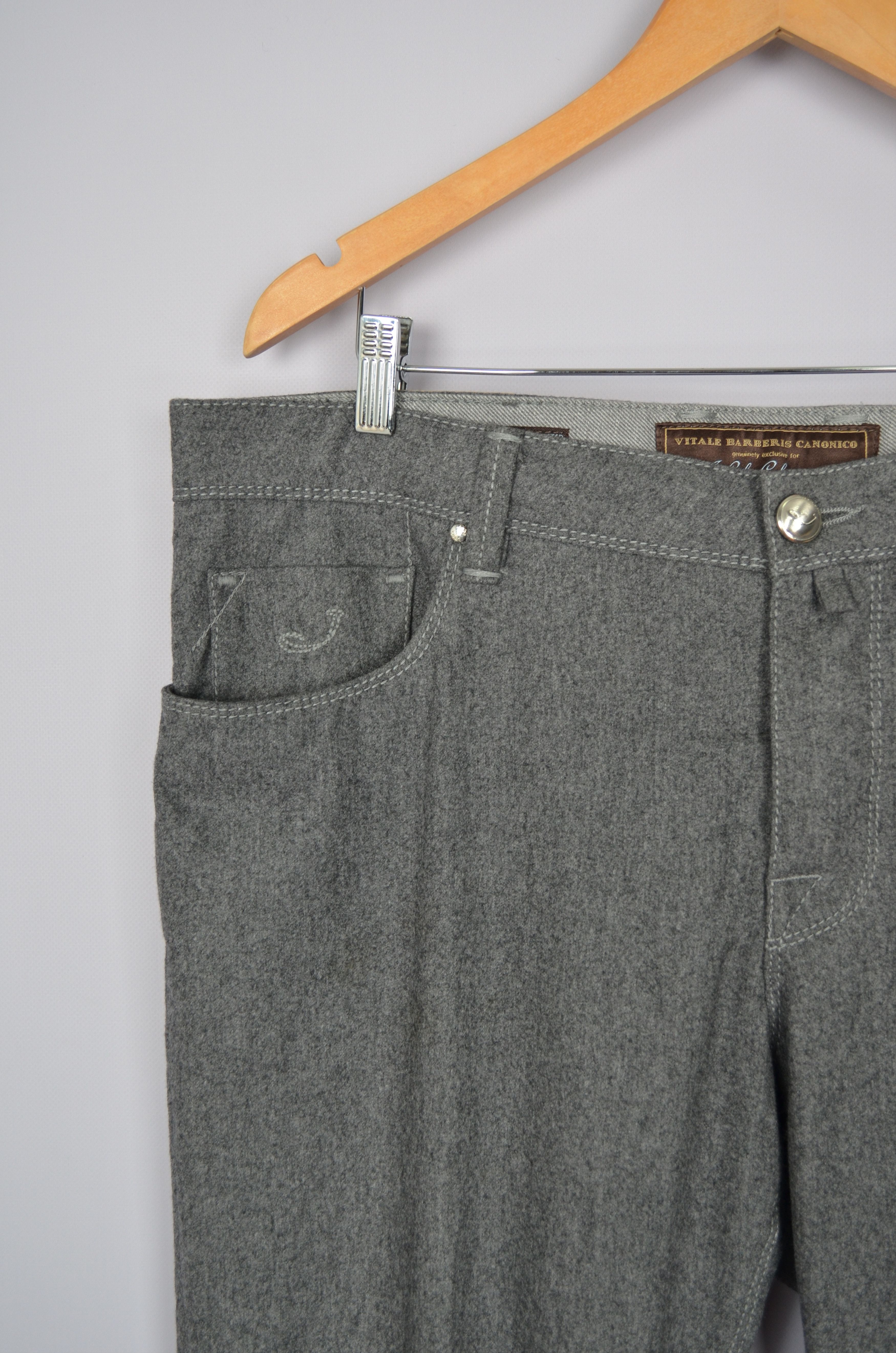Designer × Jacob Cohen Jacob Cohen Vitale Barberis Canonico 688 Wool Pants W37 L32 Size US 37 - 3 Thumbnail