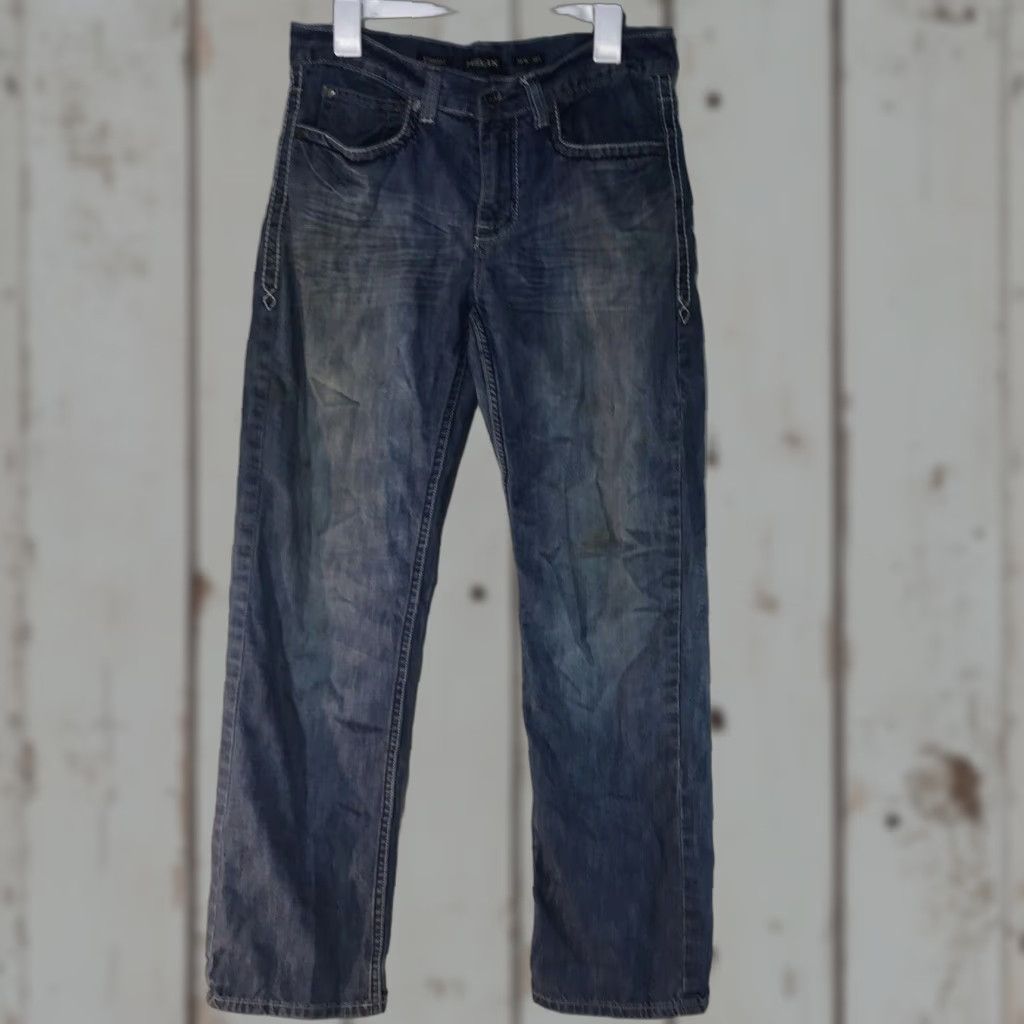 Vintage Helix Jeans Straight Fit 30X30 Blue Denim Mens 90s City Size US 30 / EU 46 - 1 Thumbnail